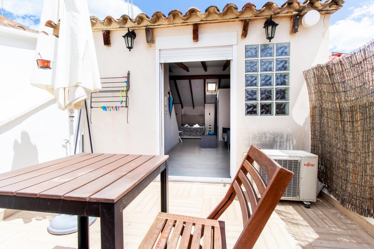 Estudio Para Parejas Con Terraza En La Playa Valencia Eksteriør billede